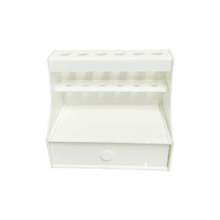 Laboratory Micropipette Stand for 6 Pipette Holders with Storage Drawer