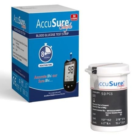 Simple Blood Glucose Test Strip - 50 Strips